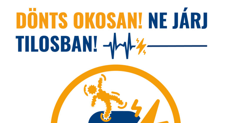 Aki a vonat tetejére felmászik, az életét kockáztatja!