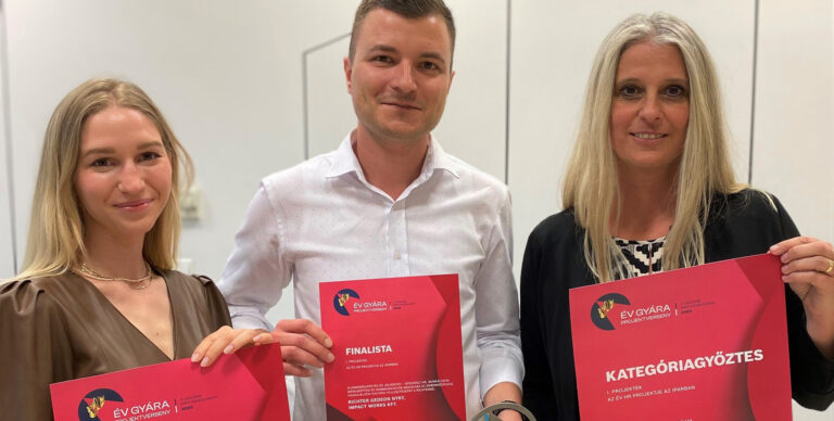A Richter kapta az ÉV HR PROJEKTJE AZ IPARBAN díjat