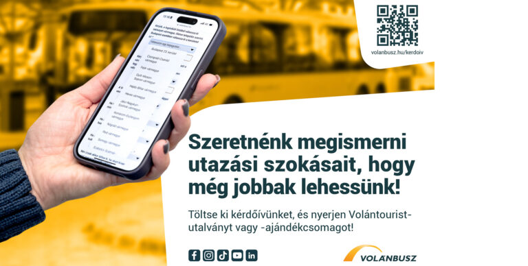 Kérdőívvel méri fel az utazási szokásokat a Volánbusz