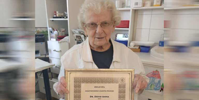 Dr. Dávid Anna 90 éves