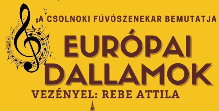 Európai Dallamok címmel koncertet rendeznek Csolnokon