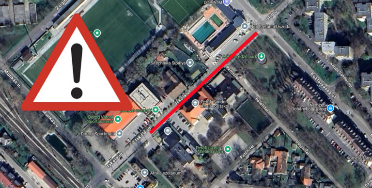 Forgalomcsillapító gyalogos-átkelőhely lesz Dorogon az Iskola úton