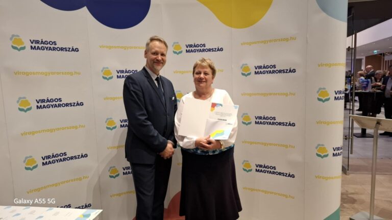 Csolnok is részt vett a Virágos Magyarország versenyen