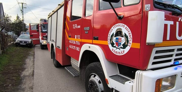 Tűz volt egy sárisápi kazánházban