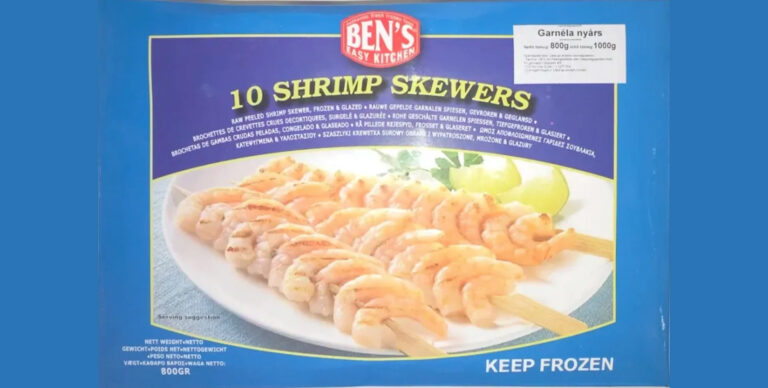 Vietnámi fagyasztott garnélaráknyársat hívott vissza a fogyasztóvédelem