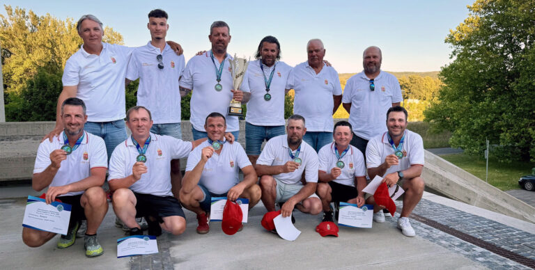 Dobogós helyen végzett a magyar csapat a horgász Európa-bajnokságon