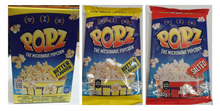 Popcornt hívtak vissza a forgalomból nem megfelelő vegyi anyag tartalmú csomagolóanyaga miatt