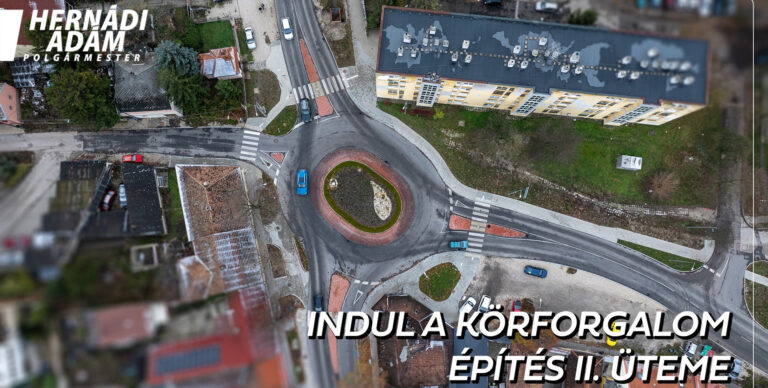 Elrajtolt a körforgalom-fejlesztés második üteme Esztergomban