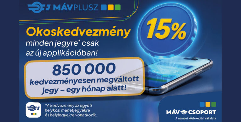 Több mint 140 millió forintot spóroltak az utasok egy hónap alatt a MÁV Okoskedvezményével