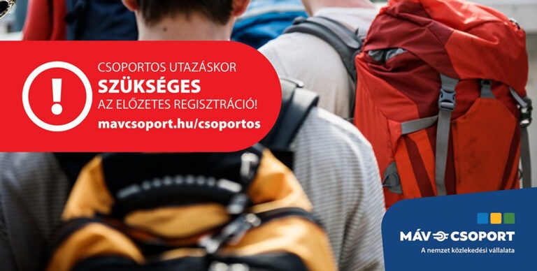 Kezdődik a kirándulószezon – regisztrációhoz köti a csoportos utazást a MÁV-csoport