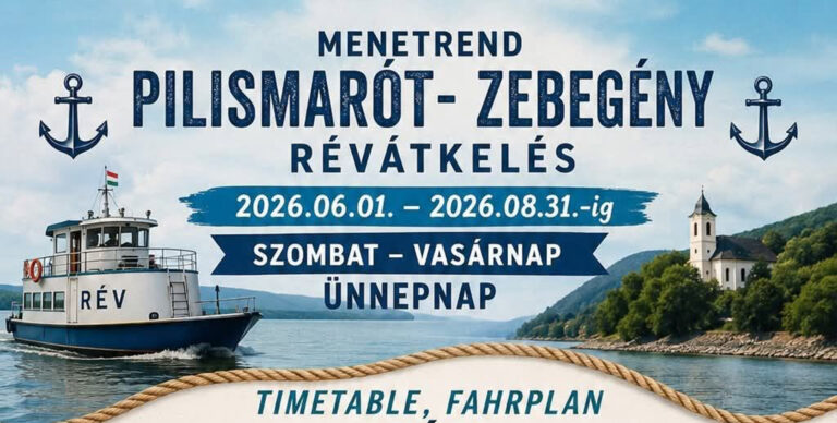 Idén nyáron is jár a Pilismarót–Zebegény rév