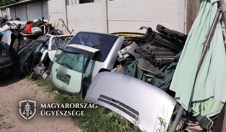 Éveken át illegális autóbontót működtetett az udvarán